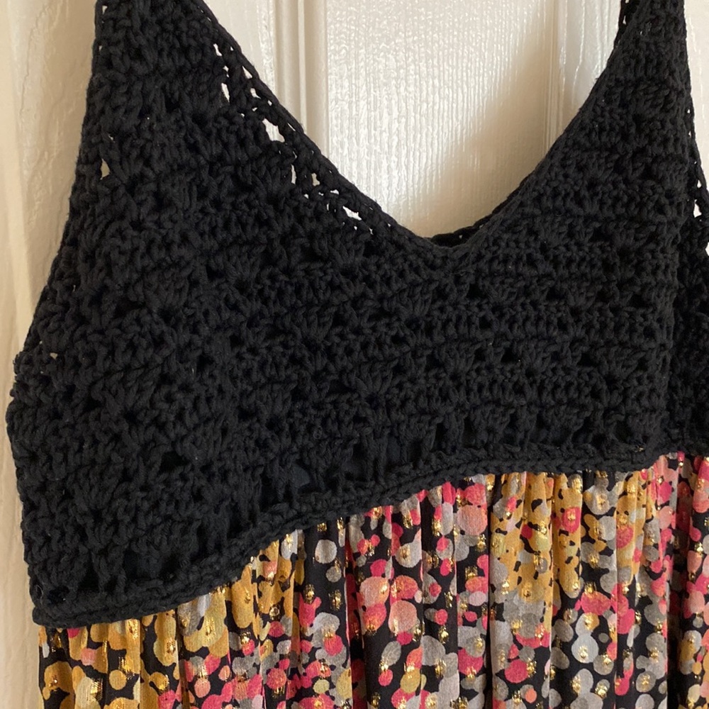 Missoni Valentino Designer Crochet top maxi dress Size 2